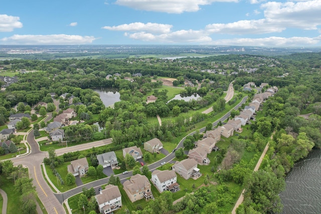 18482 Aubrie Ct, Eden Prairie, MN 55347 - aerial perspective of suburban area with a large body of water