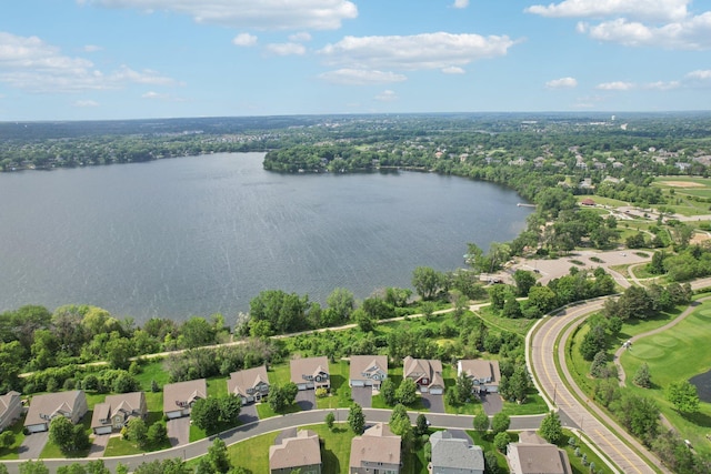 18482 Aubrie Ct, Eden Prairie, MN 55347 - aerial view of residential area with a nearby body of water