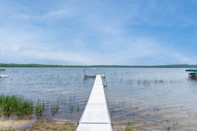 27488 Ridgewood Dr, Merrifield, MN 56465 - dock area featuring a water view