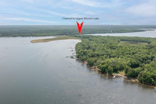 27488 Ridgewood Dr, Merrifield, MN 56465 - bird's eye view of a nearby body of water and a forest