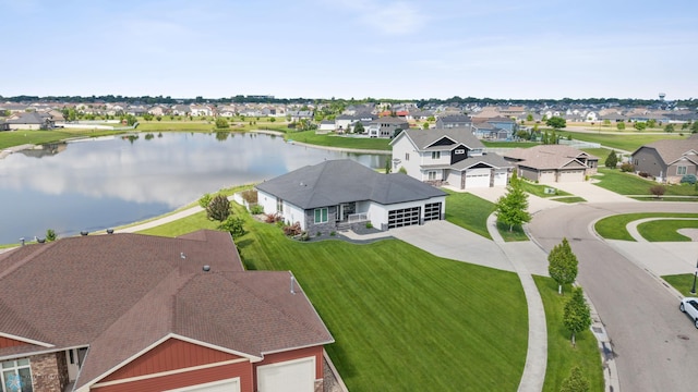 3004 6th St E, West Fargo, ND 58078 - aerial perspective of suburban area featuring a large body of water
