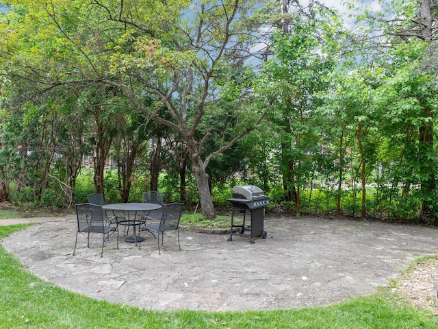 2200 Nevada Ave S Unit 206, Saint Louis Park, MN 55426 - view of patio featuring a grill and outdoor dining area