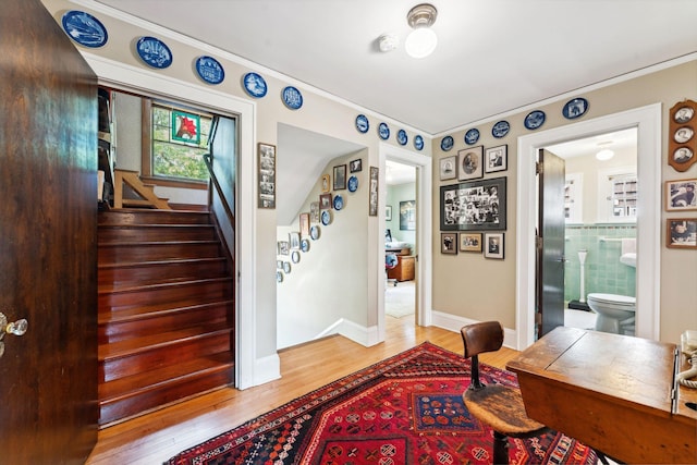 1913 River Pkwy, Minneapolis, MN 55414 - office with wood finished floors and crown molding