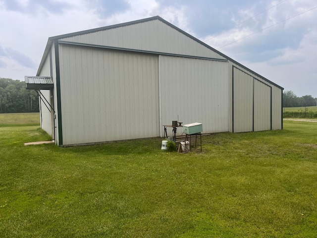 4503 Hawk Ridge Rd, Grasston, MN 55030 - view of pole building with a lawn