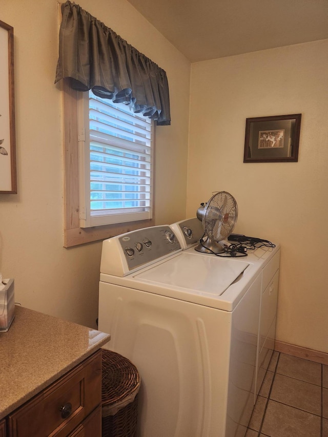 23064 Pearl Lake Rd, Lake View Twp, MN 56501 - laundry room featuring washer and clothes dryer and light tile patterned flooring