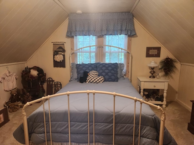 23064 Pearl Lake Rd, Lake View Twp, MN 56501 - carpeted bedroom with vaulted ceiling