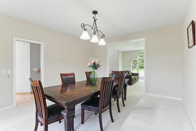 18715 24th Ave N, Plymouth, MN 55447 - dining space featuring light colored carpet and baseboards