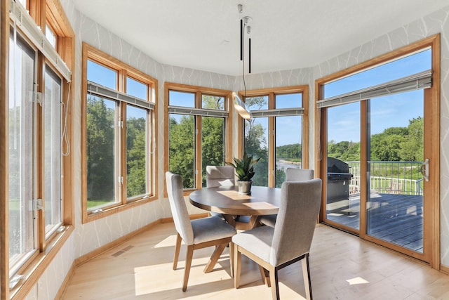18715 24th Ave N, Plymouth, MN 55447 - sunroom with wood finished floors and baseboards