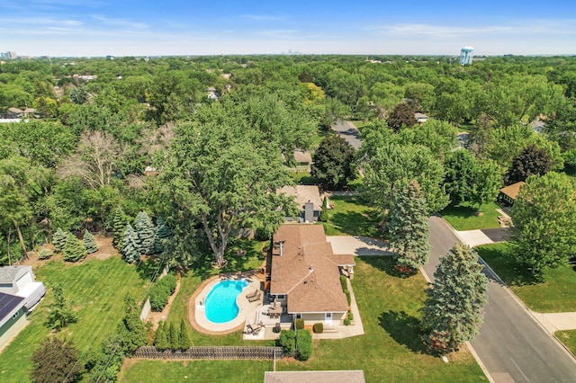 9452 Stevens Ave S, Bloomington, MN 55420 - aerial view of property and surrounding area with a pool area
