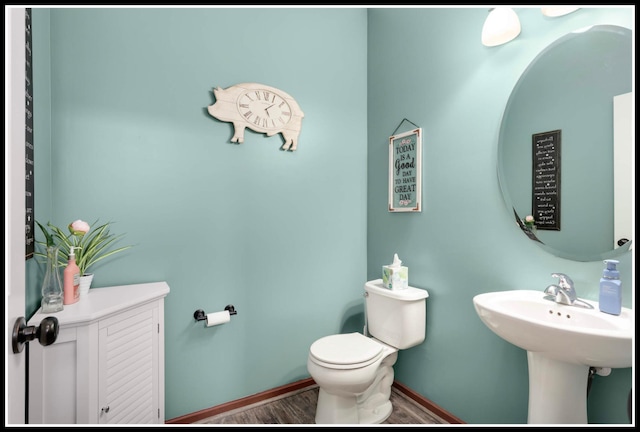 8065 Kirkwood Ln N Unit 82, Maple Grove, MN 55369 - bathroom with toilet and wood finished floors