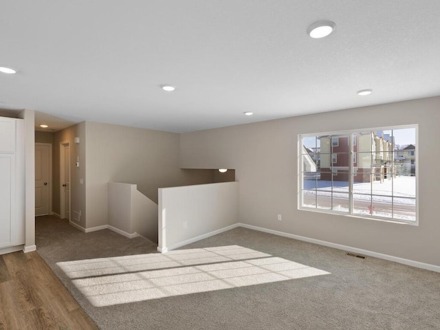 6720 376th St, North Branch, MN 55056 - unfurnished room with baseboards, recessed lighting, and carpet flooring