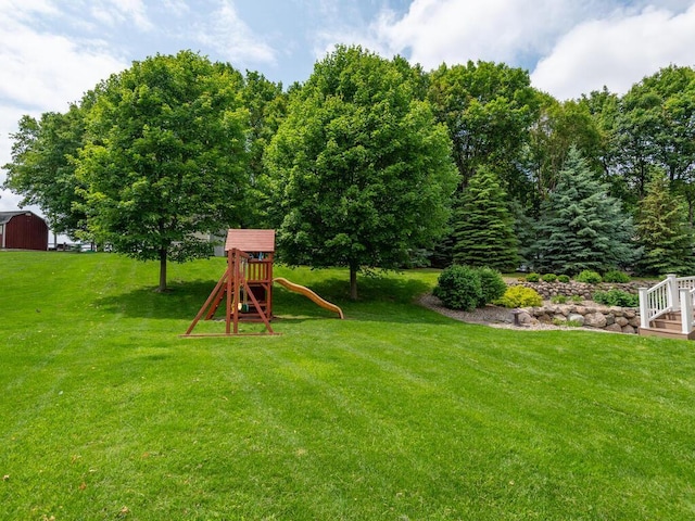 1776 Lockridge Ct, Waconia, MN 55387 - view of grassy yard featuring a playground