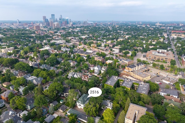 2516 Humboldt Ave S, Minneapolis, MN 55405 - aerial view of property and surrounding area with nearby urban area