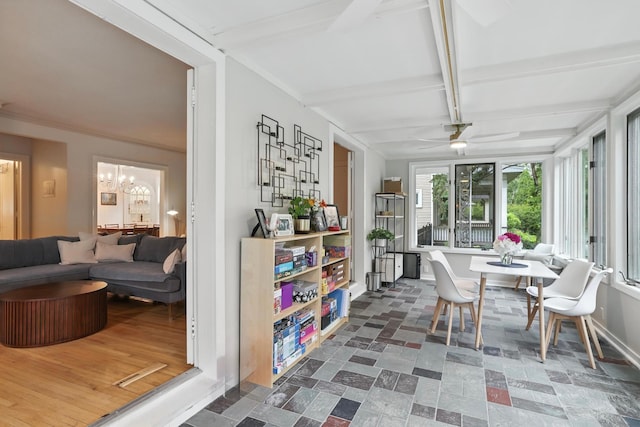2516 Humboldt Ave S, Minneapolis, MN 55405 - sunroom / solarium featuring a chandelier