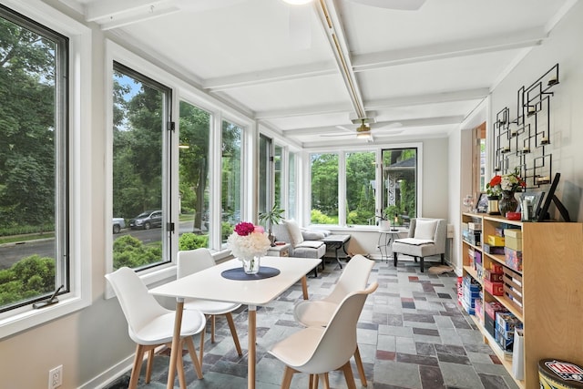 2516 Humboldt Ave S, Minneapolis, MN 55405 - sunroom with beam ceiling and coffered ceiling