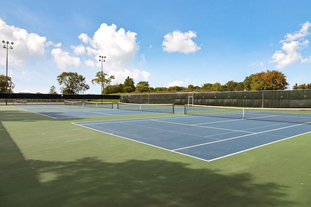 7441 Franklin Ave, Saint Louis Park, MN 55426 - view of tennis court featuring community basketball court
