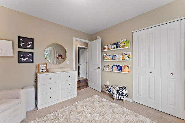 809 Cologne Ln, Waverly, MN 55390 - bedroom featuring light carpet and a closet