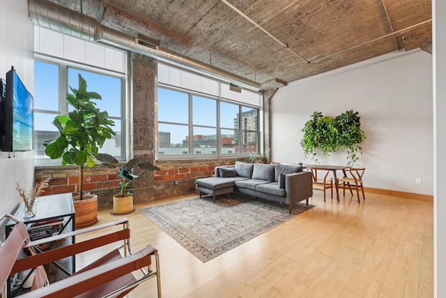 521 7th St Unit 416, Minneapolis, MN 55415 - living area featuring plenty of natural light and wood finished floors