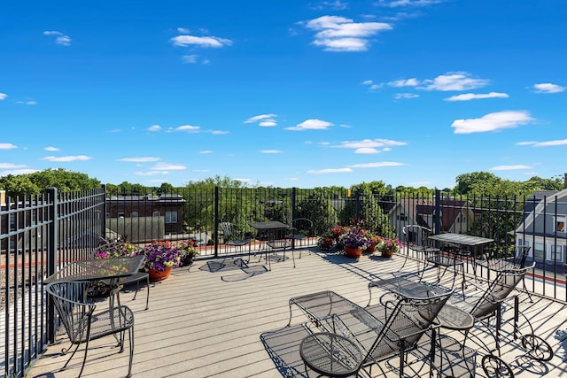 1901 Emerson Ave S Unit 104, Minneapolis, MN 55403 - view of wooden deck