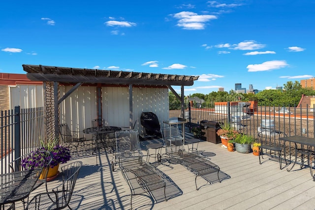 1901 Emerson Ave S Unit 104, Minneapolis, MN 55403 - view of wooden terrace