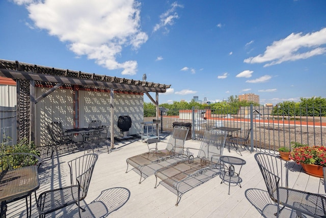 1901 Emerson Ave S Unit 104, Minneapolis, MN 55403 - view of patio / terrace featuring a pergola