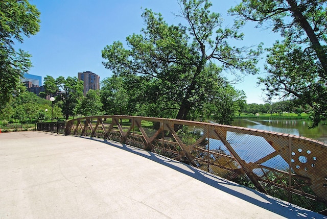 1901 Emerson Ave S Unit 104, Minneapolis, MN 55403 - view of patio / terrace with a water view