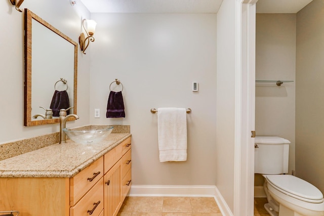 448 3rd St, Excelsior, MN 55331 - bathroom with vanity and tile patterned flooring