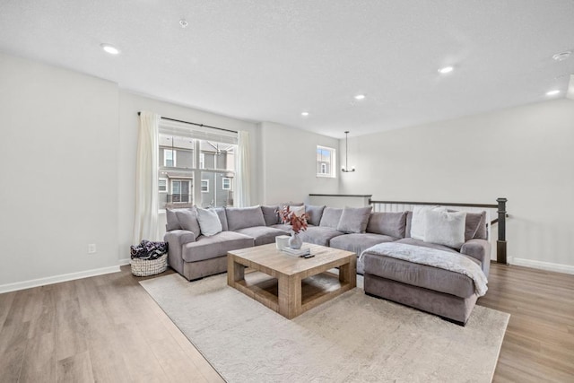 1517 Timberwood Ln, West Saint Paul, MN 55118 - living area featuring light wood finished floors and recessed lighting