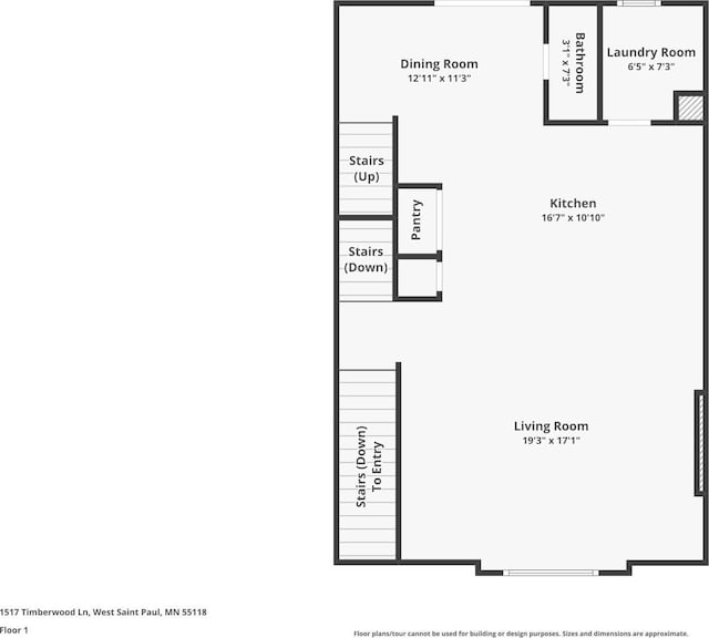 1517 Timberwood Ln, West Saint Paul, MN 55118 - view of room layout