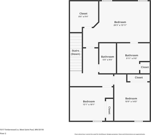 1517 Timberwood Ln, West Saint Paul, MN 55118 - view of property floor plan