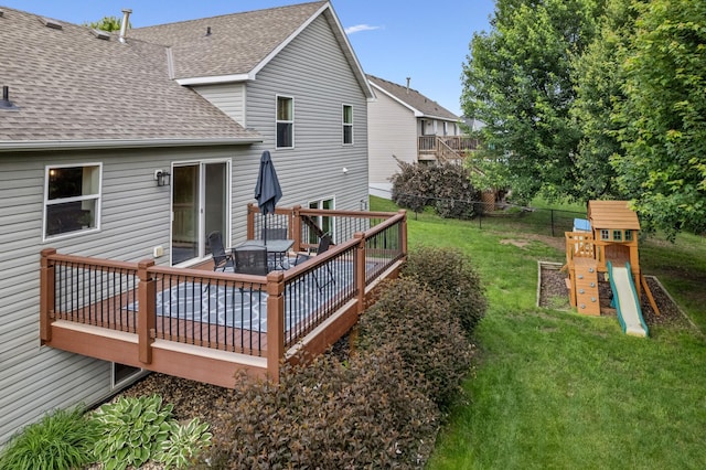 1641 Possum Way, New Richmond, WI 54017 - deck with a playground