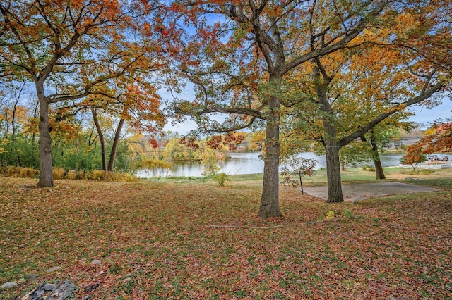 8401 Meadow Lake Rd N, New Hope, MN 55428 - view of yard with a water view