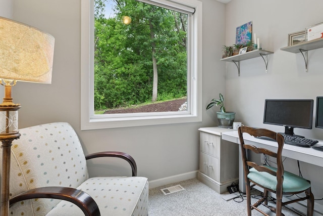 7465 Glengarry Pl, Eden Prairie, MN 55344 - office featuring light colored carpet and baseboards