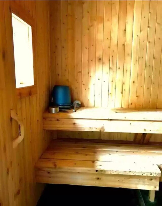 TBD Echo Trl, Greenwood Twp, MN 55771 - relaxing sauna with wooden walls