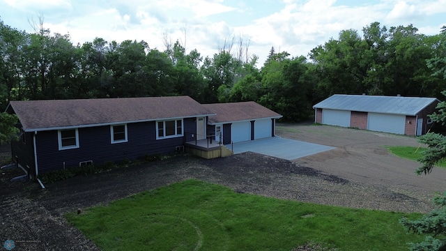 11763 230th St N, Keene Twp, MN 56549 - single story home with a garage, a front lawn, and a shingled roof