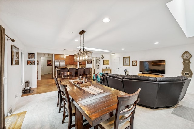 2500 Ensign Ave N, Golden Valley, MN 55427 - dining room with a skylight and recessed lighting
