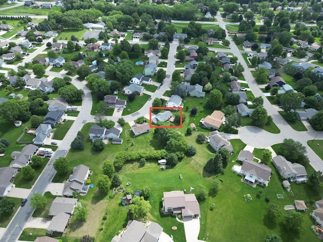 328 10th St NW, Byron, MN 55920 - aerial view of property's location featuring property parcel outlined and nearby suburban area