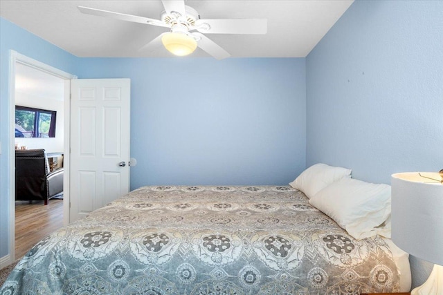 1702 Lakeshore Dr Unit 3, Lake City, MN 55041 - bedroom featuring wood finished floors and a ceiling fan