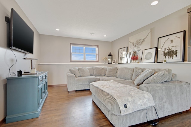 1105 Pioneer Trl SE, Cambridge, MN 55008 - living area with wood finished floors and recessed lighting