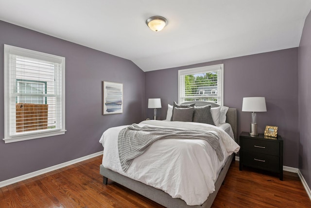3636 Sumter Ave S, Saint Louis Park, MN 55426 - bedroom featuring dark wood finished floors and lofted ceiling
