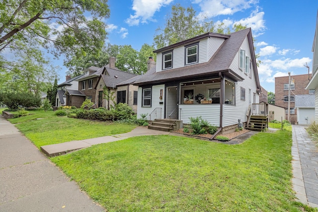 1848 James Ave, Saint Paul, MN 55105 - view of front of property with a front lawn and roof with shingles