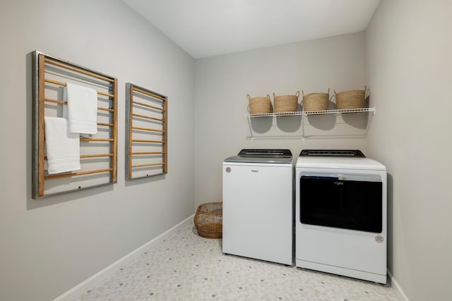 19648 104th Pl, Corcoran, MN 55374 - laundry area featuring washing machine and dryer and baseboards