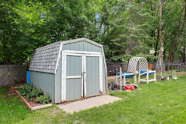 1060 Greer Ave NW, Albion Twp, MN 55358 - view of shed featuring a fenced backyard