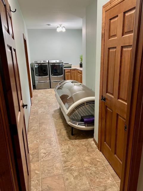 23567 Timber Trail Dr, Bemidji, MN 56601 - laundry area with washer and dryer