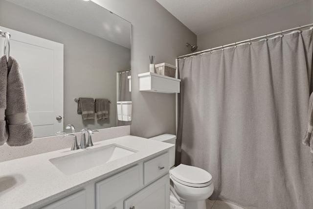 13824 102nd Pl N, Maple Grove, MN 55369 - full bath with vanity, curtained shower, and a textured ceiling