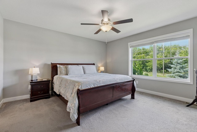 13824 102nd Pl N, Maple Grove, MN 55369 - carpeted bedroom with baseboards and a ceiling fan