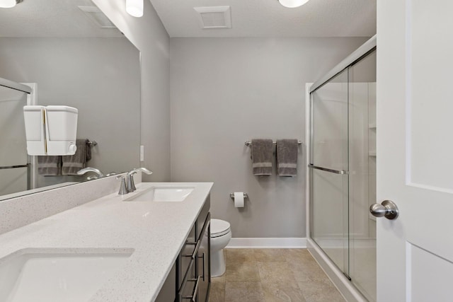 13824 102nd Pl N, Maple Grove, MN 55369 - full bathroom featuring a shower stall and double vanity