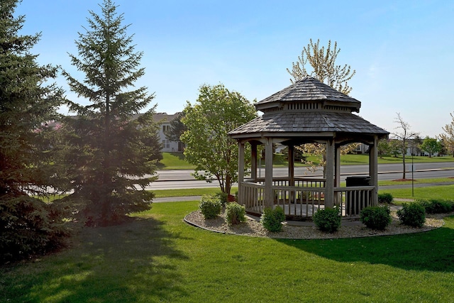 13824 102nd Pl N, Maple Grove, MN 55369 - view of home's community with a gazebo and a lawn