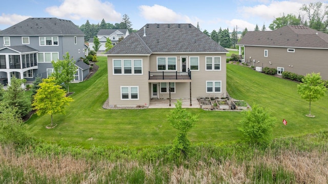 19086 100th Pl N, Maple Grove, MN 55311 - rear view of house with a patio area, a yard, and a residential view