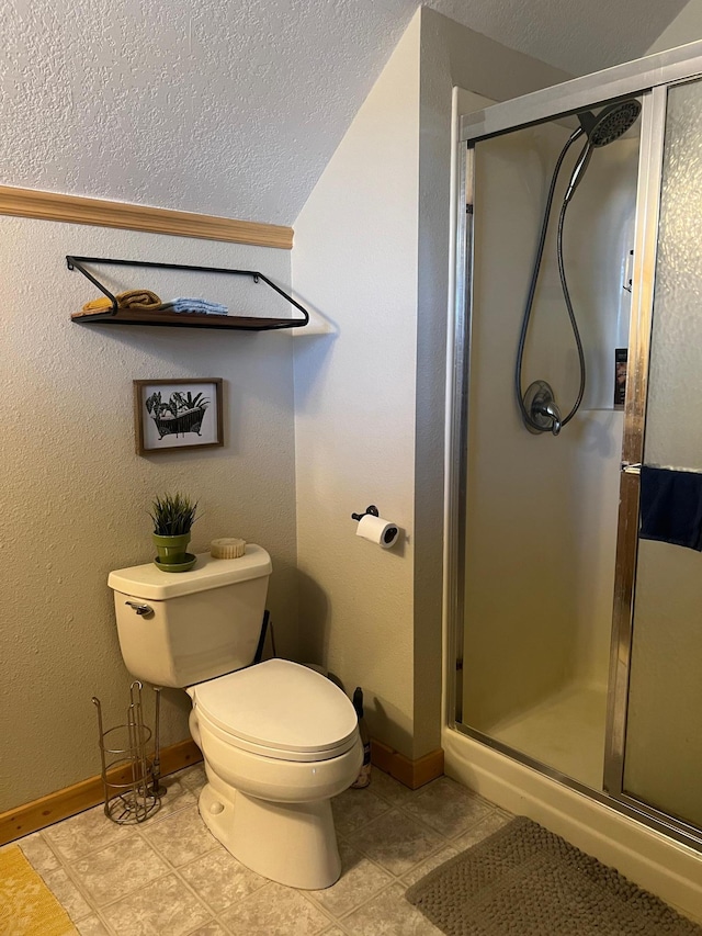 454 Wagon Wheel Dr SE Unit 17, Ten Lake Twp, MN 56601 - bathroom with a shower stall and tile patterned flooring